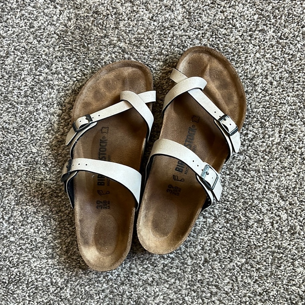 Like new Birkenstock Mayari stone 39 regular ladies 8